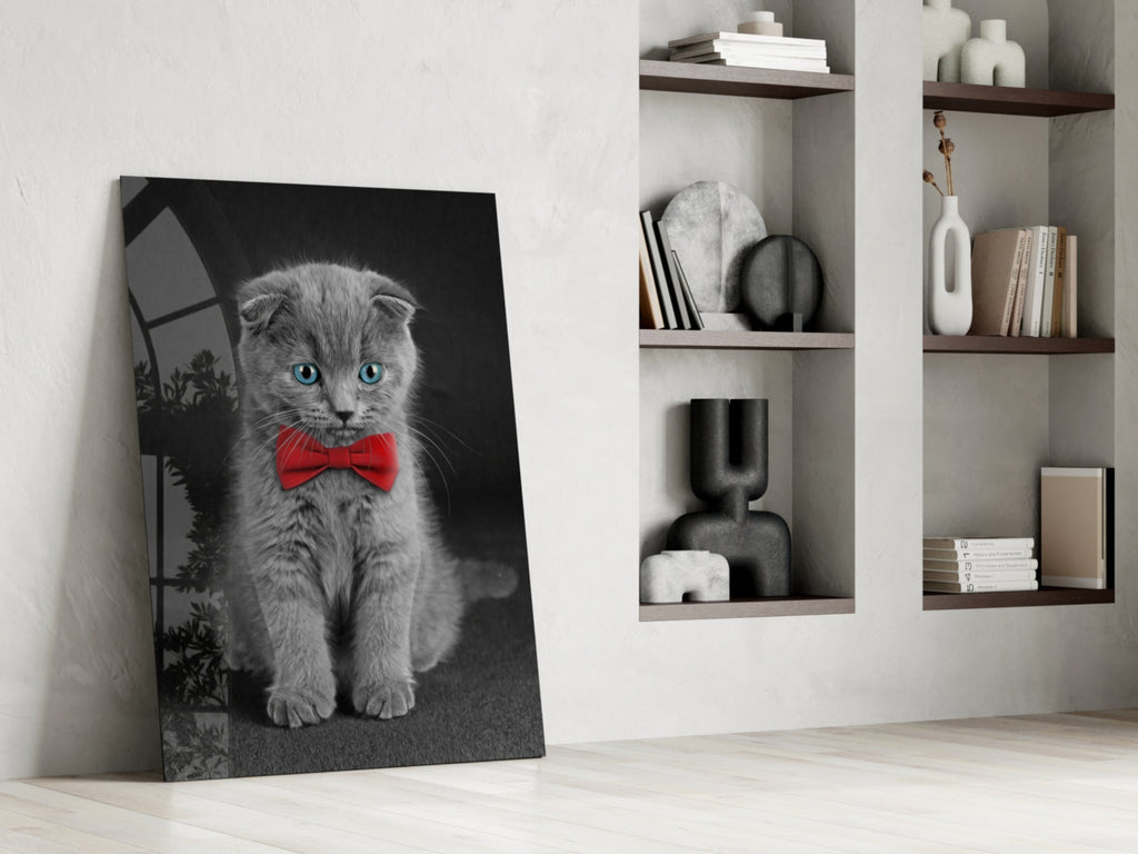 Cat Glass Wall Art