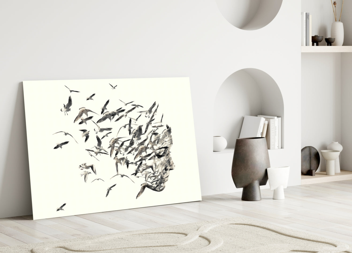 Free Thoughts Glass Wall Art