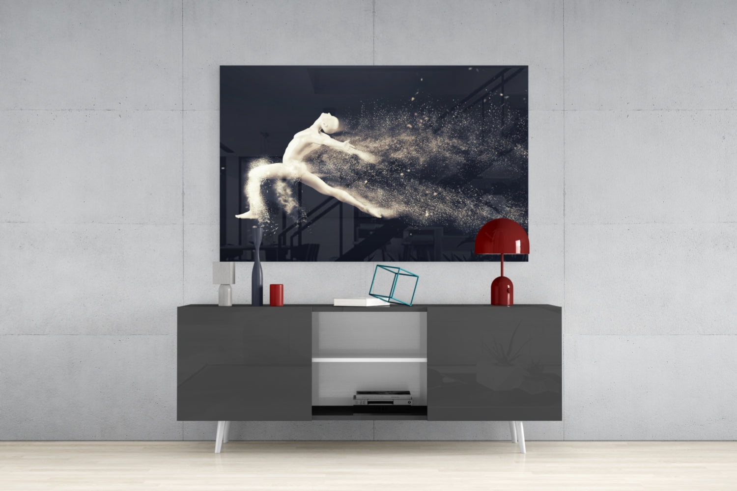 Dance of the Spirit Glass Wall Art