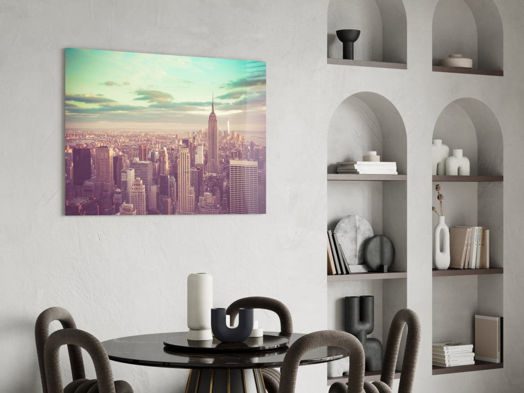 New York City Glass Wall Art