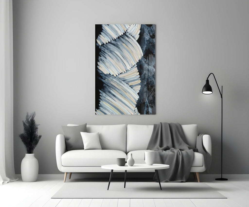 Abstract Glass Wall Art