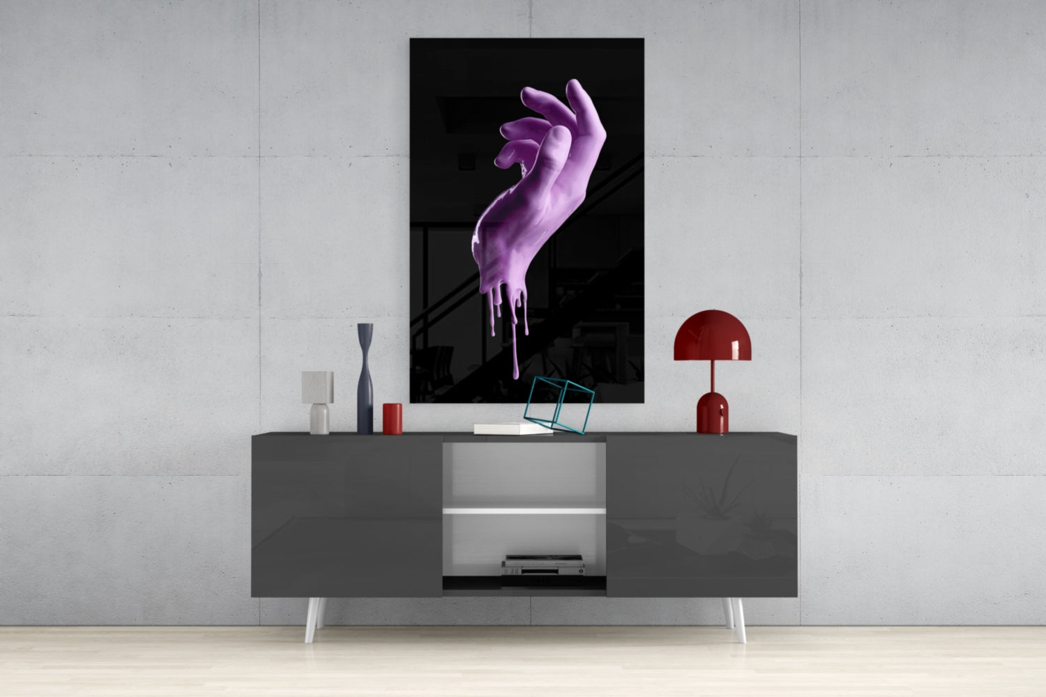 Hand Glass Wall Art