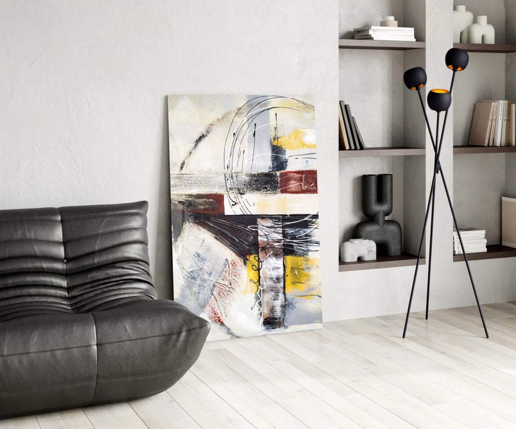 Abstract Glass Wall Art