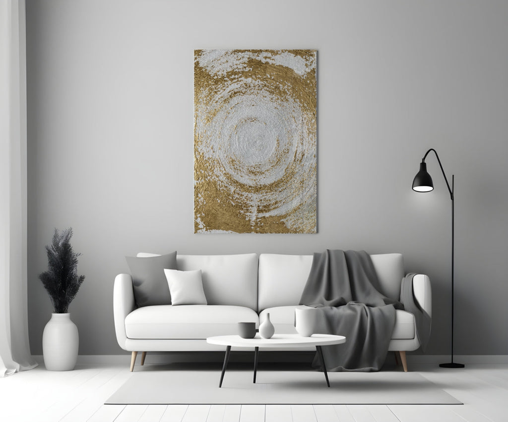 Abstract Loop Glass Wall Art