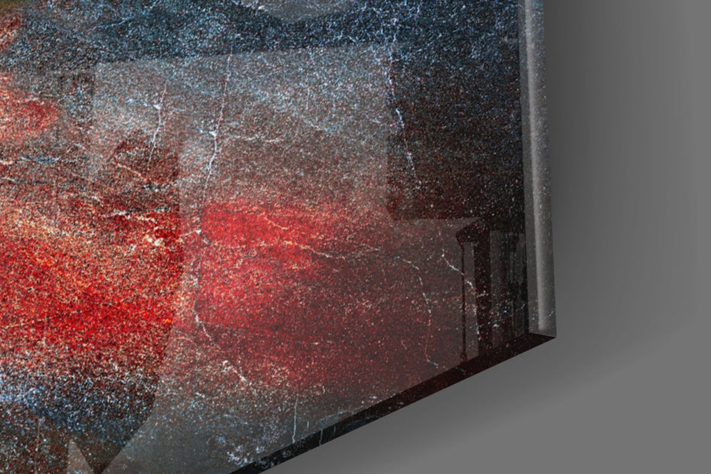 Abstract Glass Wall Art