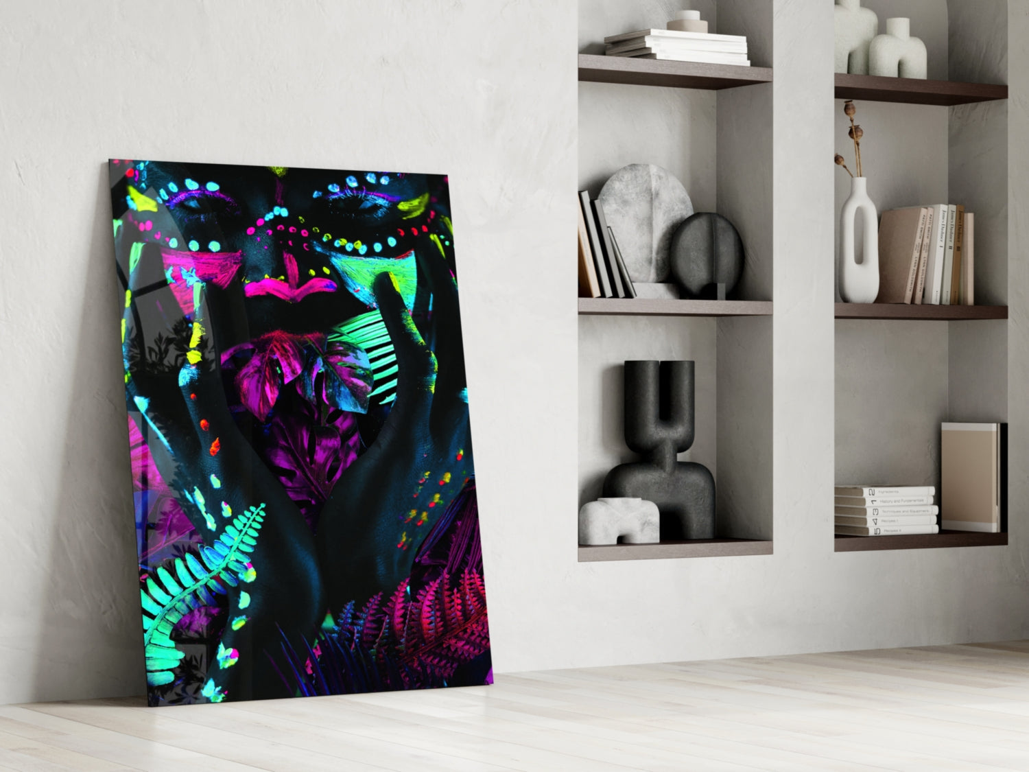 Neon Glances Glass Art