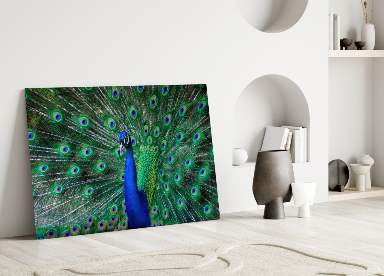 Peacock Glass Art