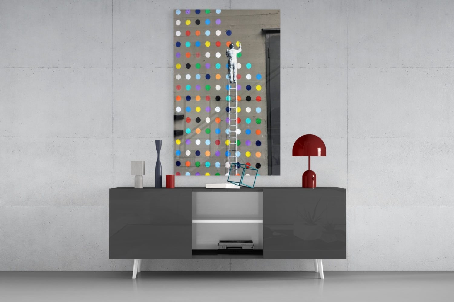 Dots Glass Art