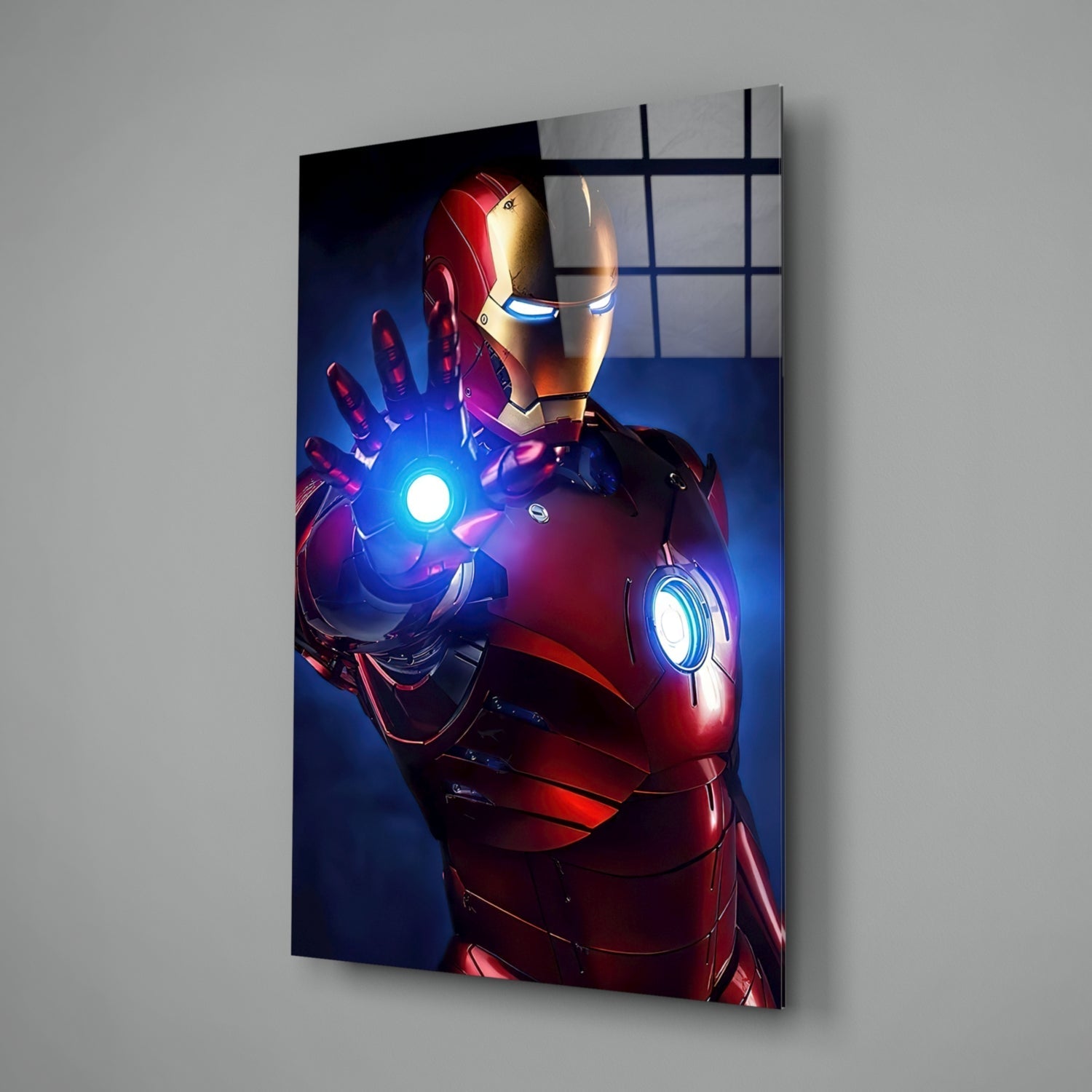 Iron Man Glass Art