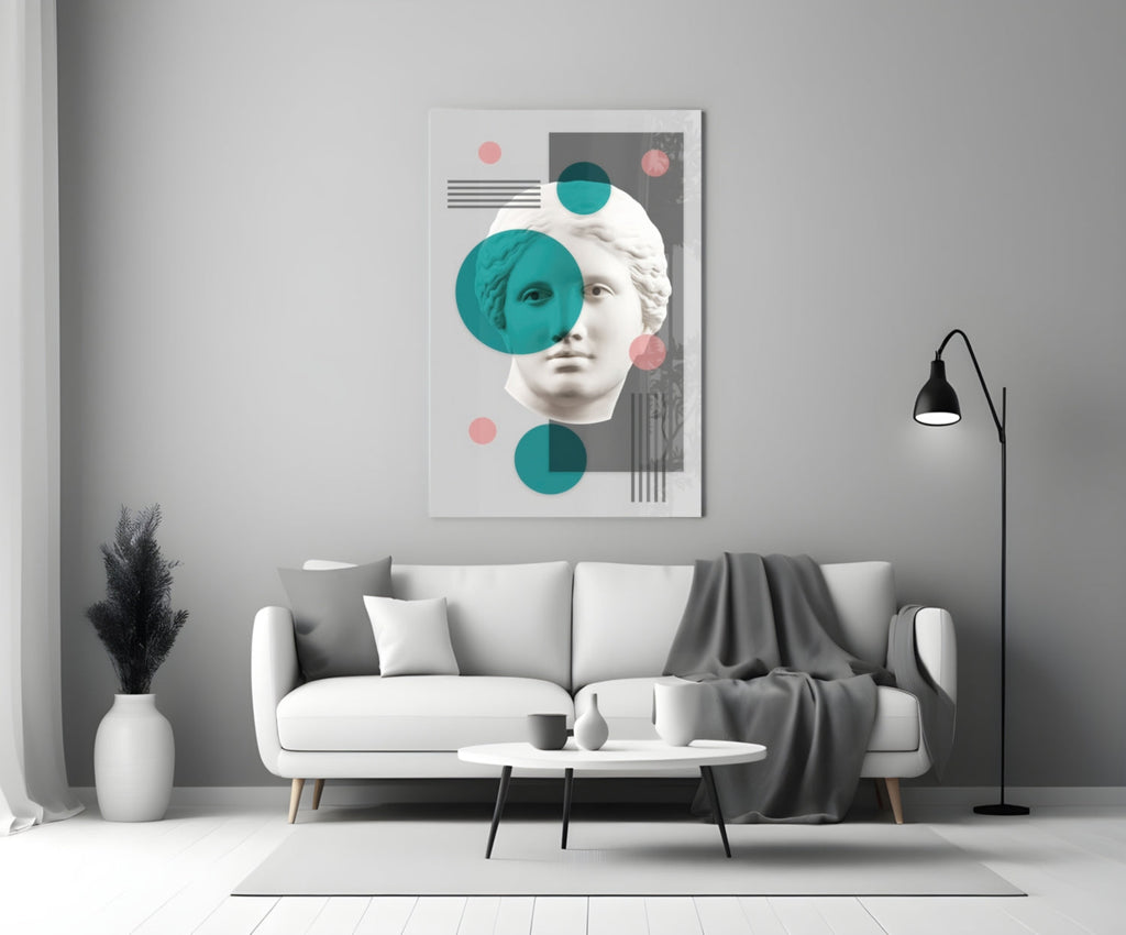 Statue Glass Wall Art