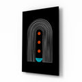 Dots Under the Rainbow Glass Wall Art