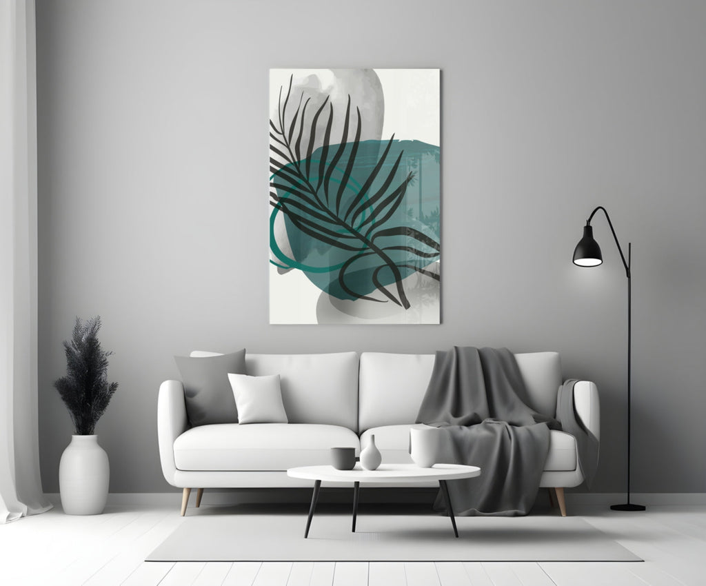 Autumn Green Glass Wall Art
