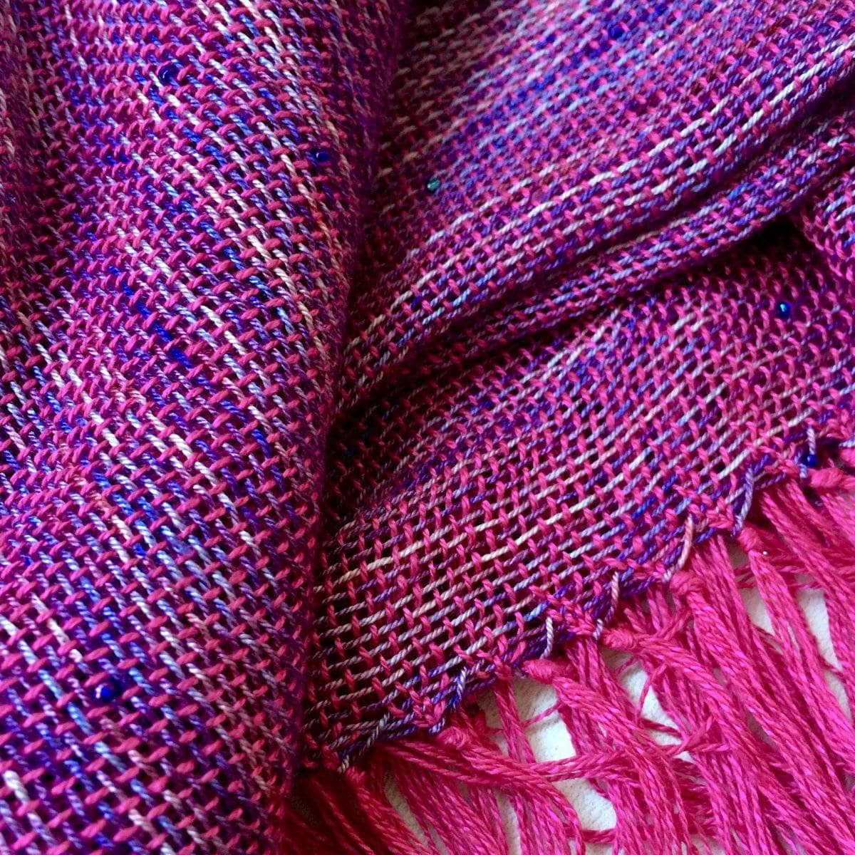 Celestial Silk Beaded Shawl Weaving Kit