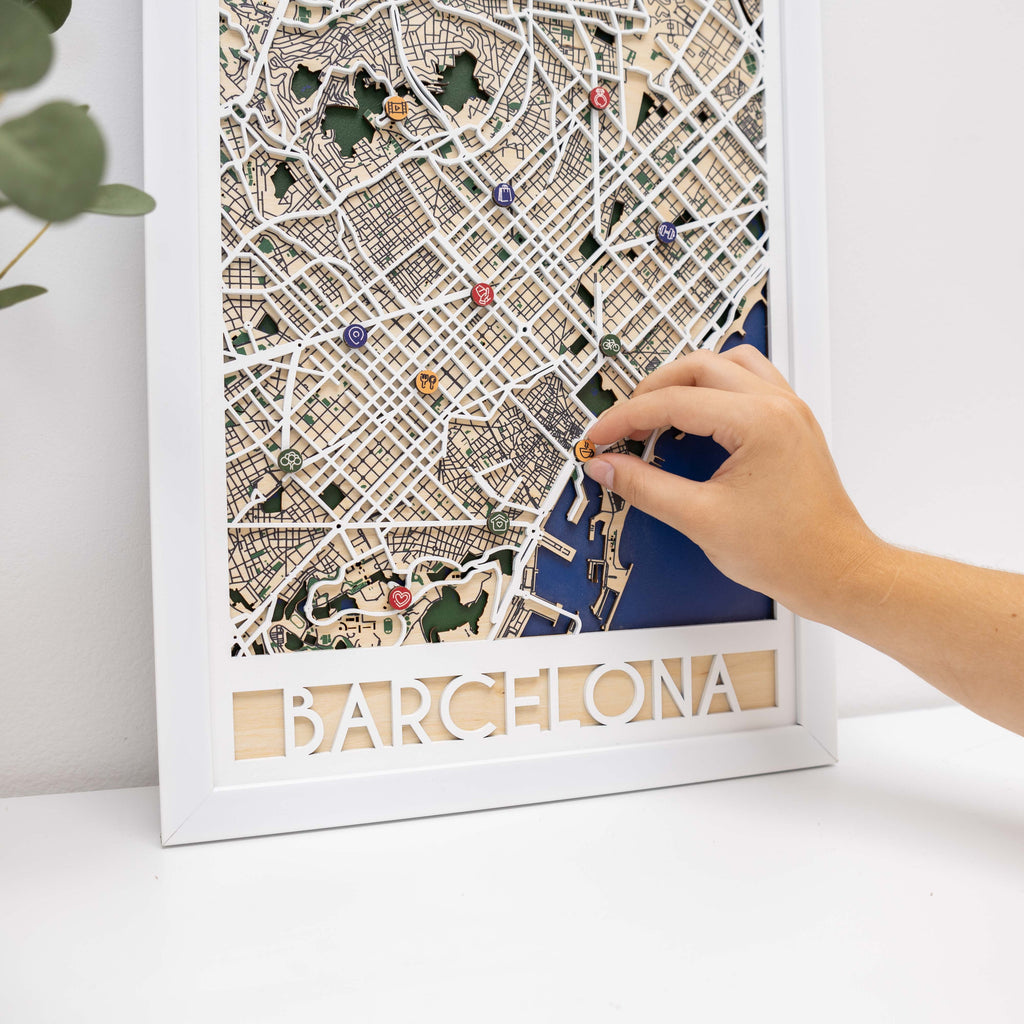 Wooden Map Pins - Lifestyle Icons