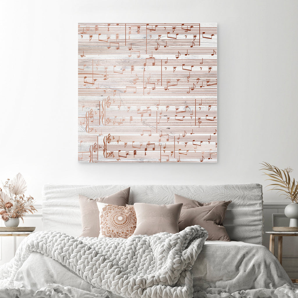 Custom Sheet Music Art - Copper Tone
