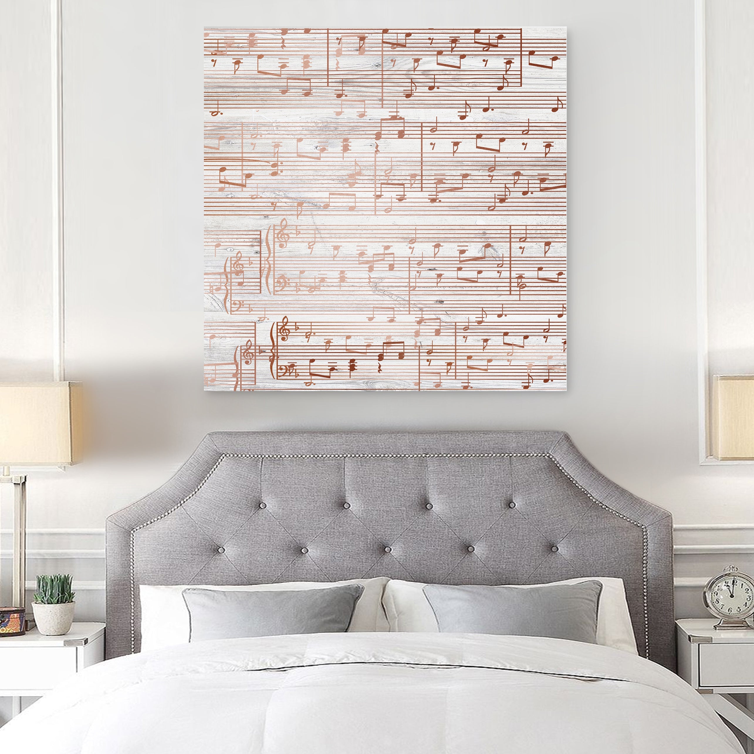 Custom Sheet Music Art - Copper Tone