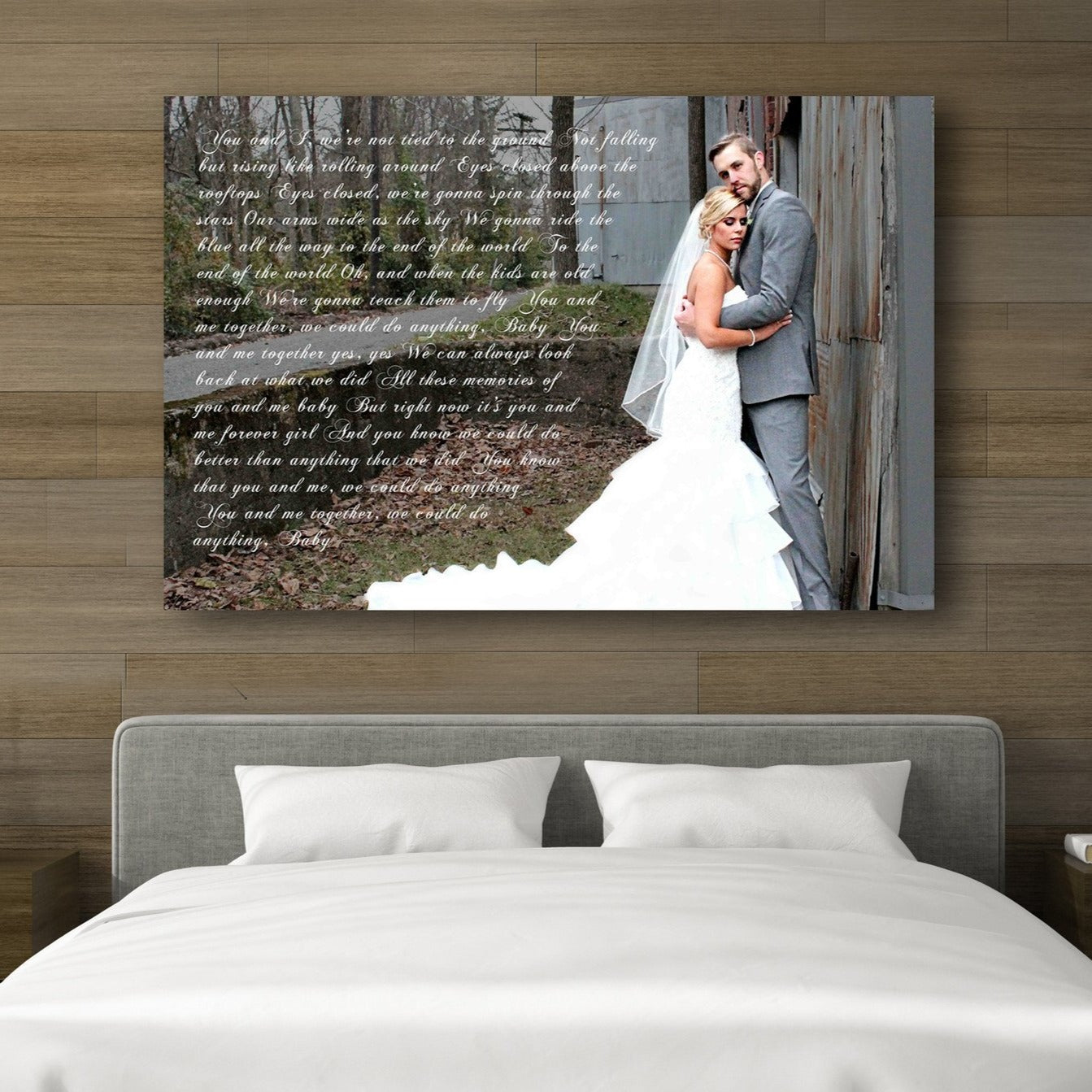 2nd Anniversary Gift - A Personalized Word Art Canvas