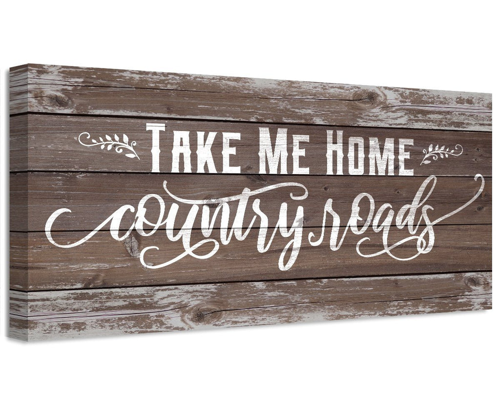 Country Roads - Canvas