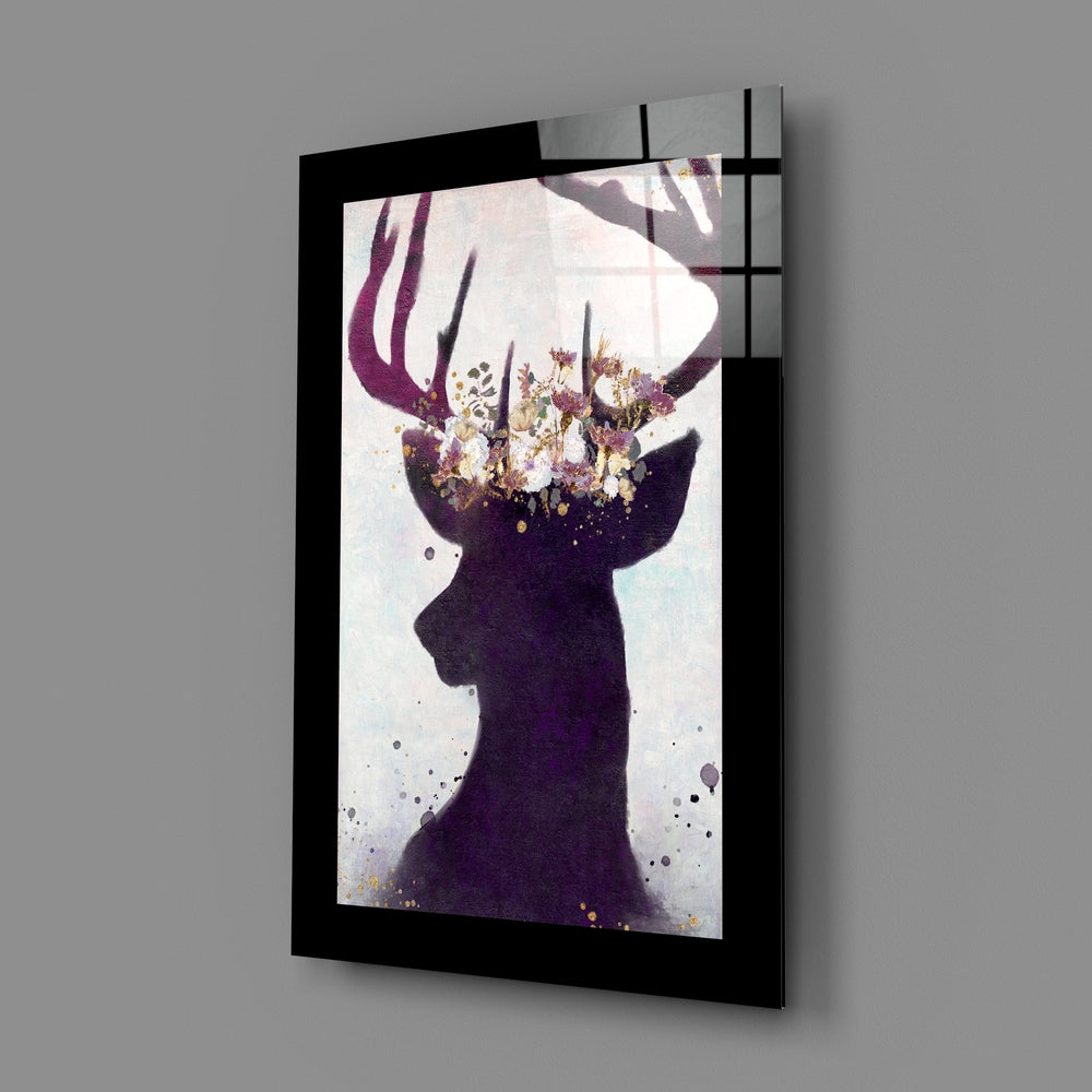Deer Glass Wall Art