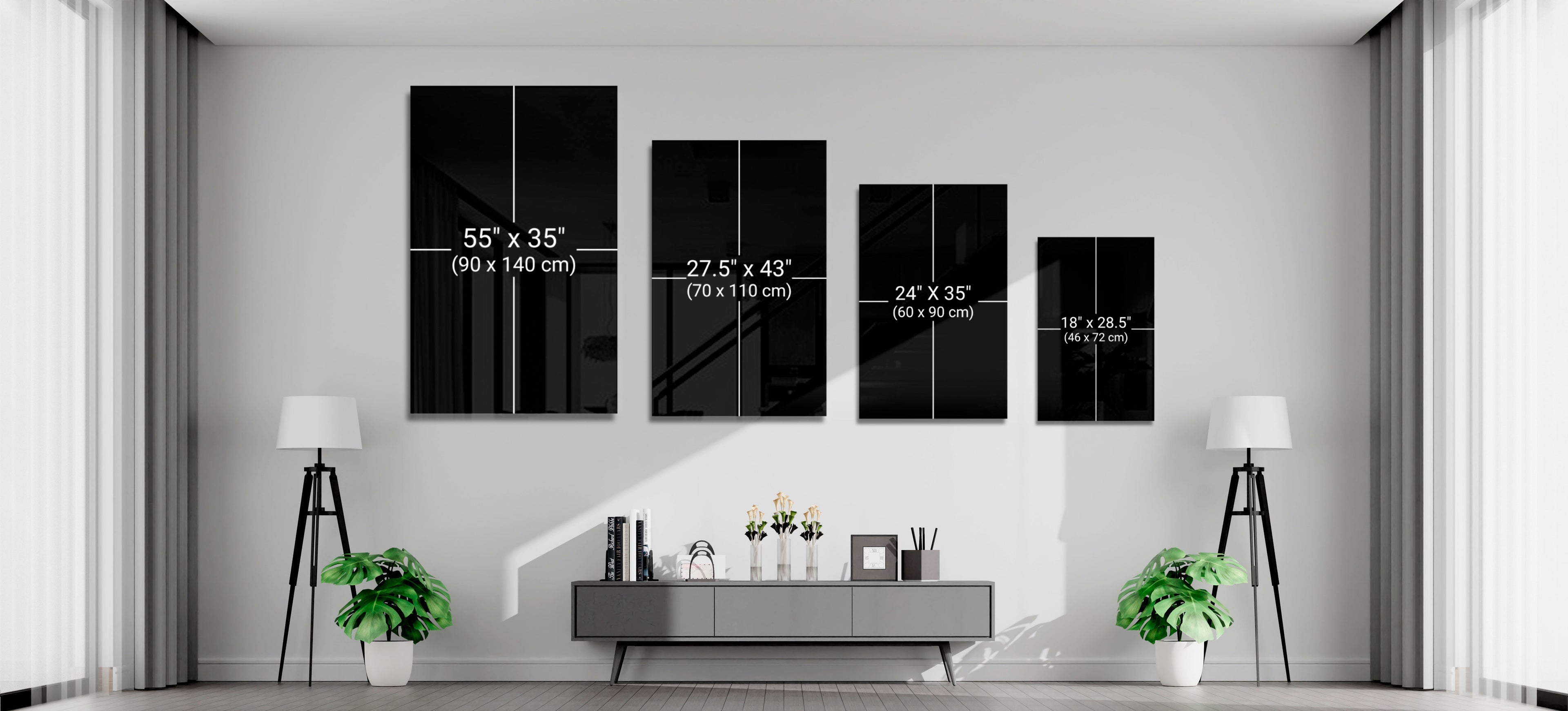 Cloudy Waves Glass Wall Art