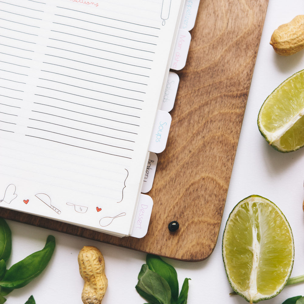 Dividers for Recipe Book