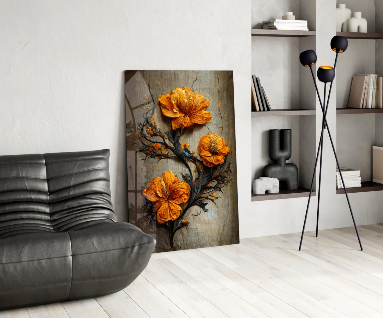 Timeless Flowers Glass Art  || Designer Collection
