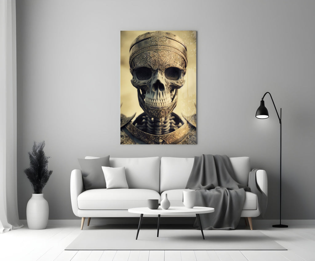 The Immortal Fighter Glass Wall Art || Designer Collection