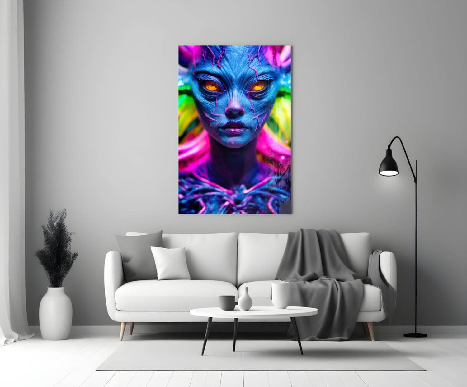 The Native Glass Wall Art || Designer Collection