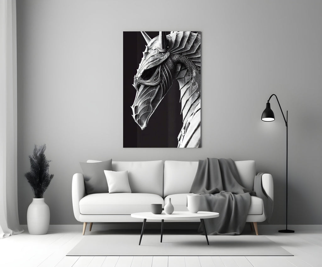 Iron Dragon Glass Art  || Designer Collection