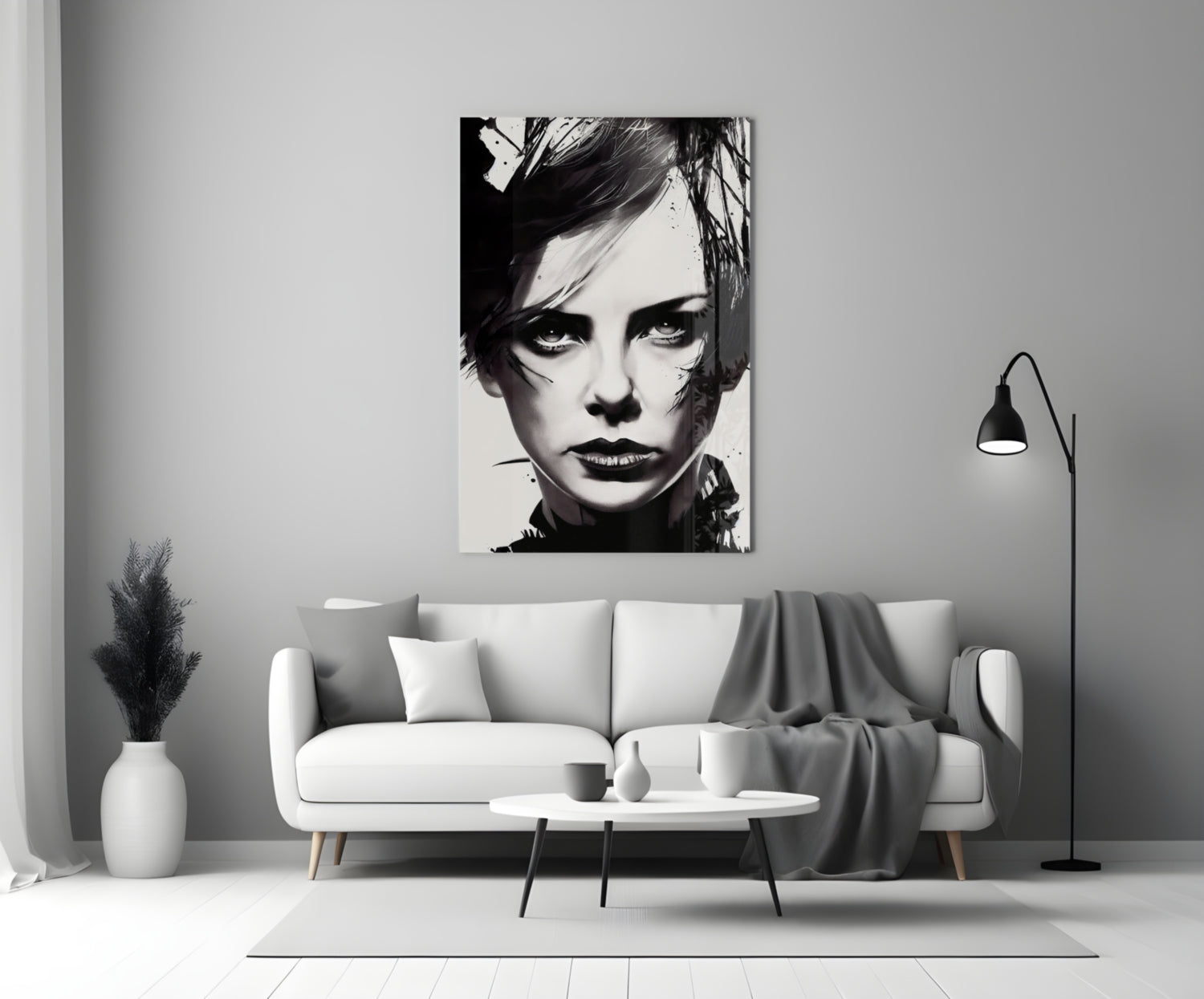 The Bellicose Glass Wall Art || Designer Collection