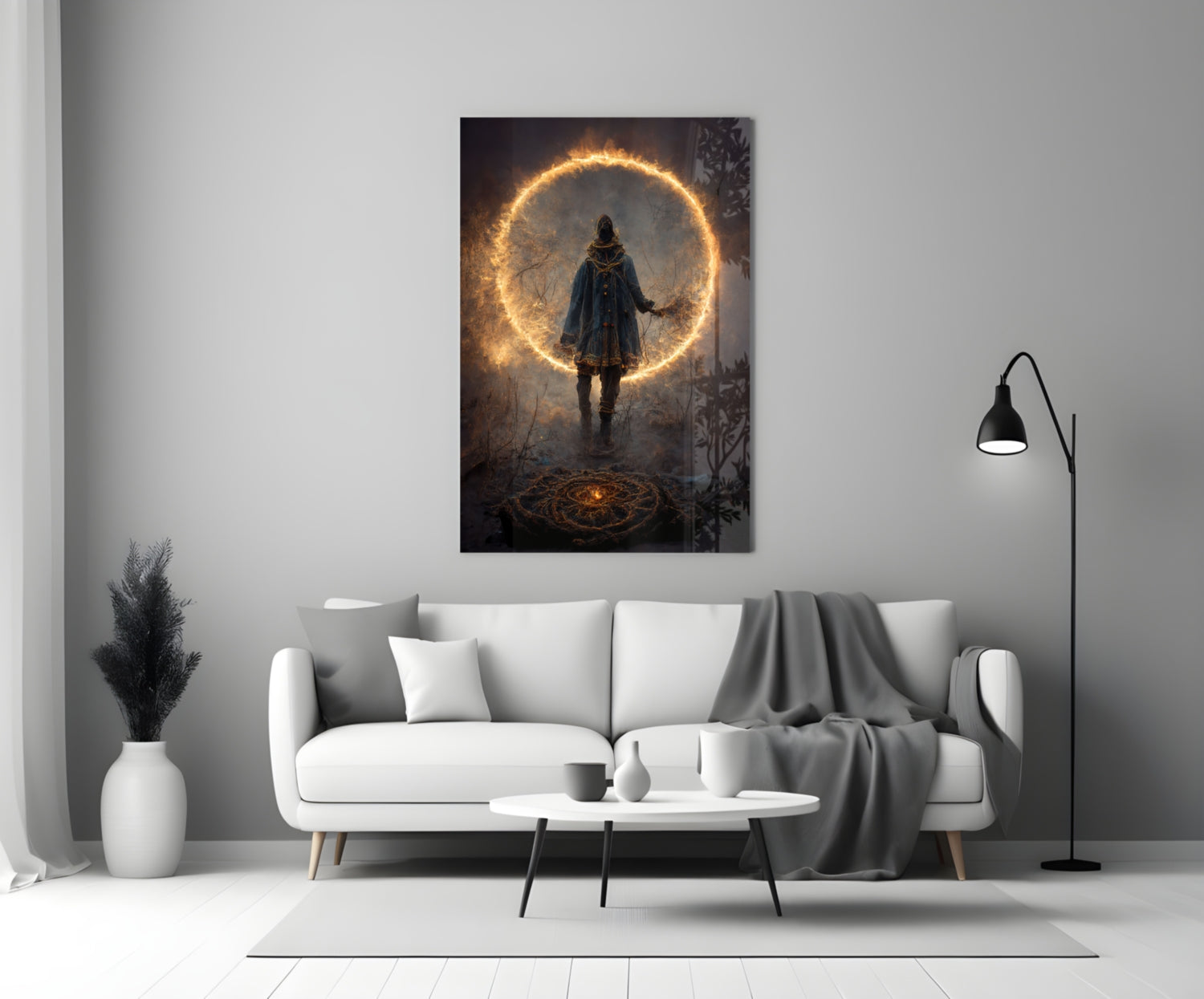 Circle Glass Wall Art || Designer Collection