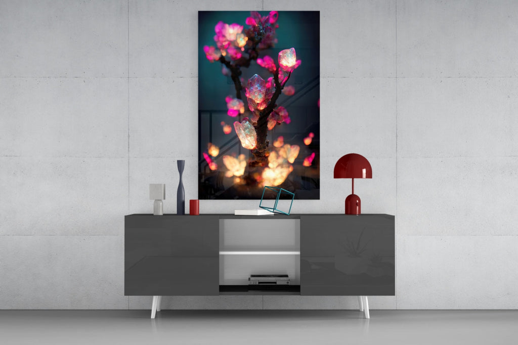 Fire Blooms Glass Art  || Designer Collection