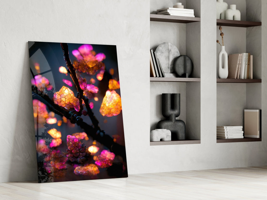 Fire Blooms Glass Art  || Designer Collection