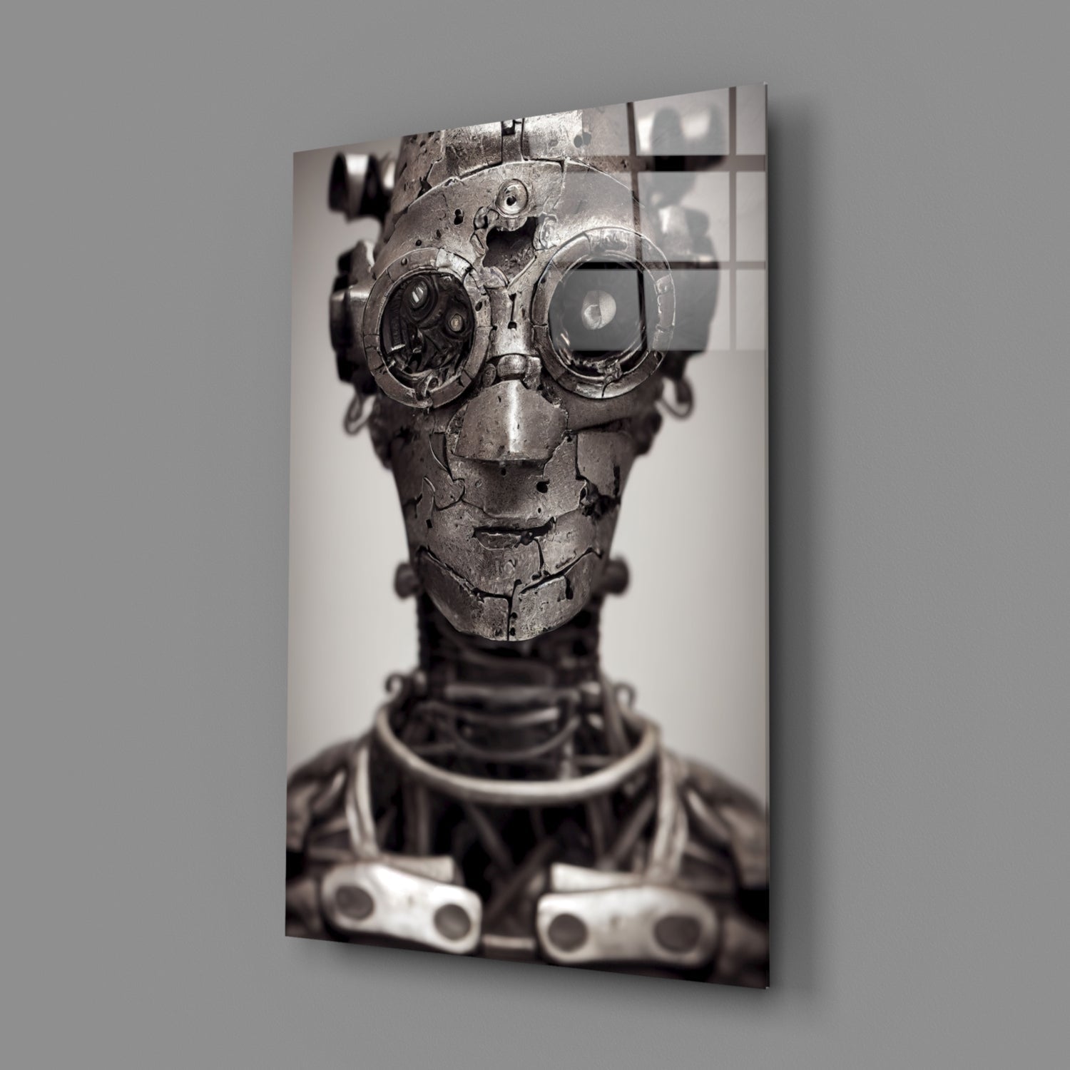 To be a Machine Glass Wall Art || Designer Collection