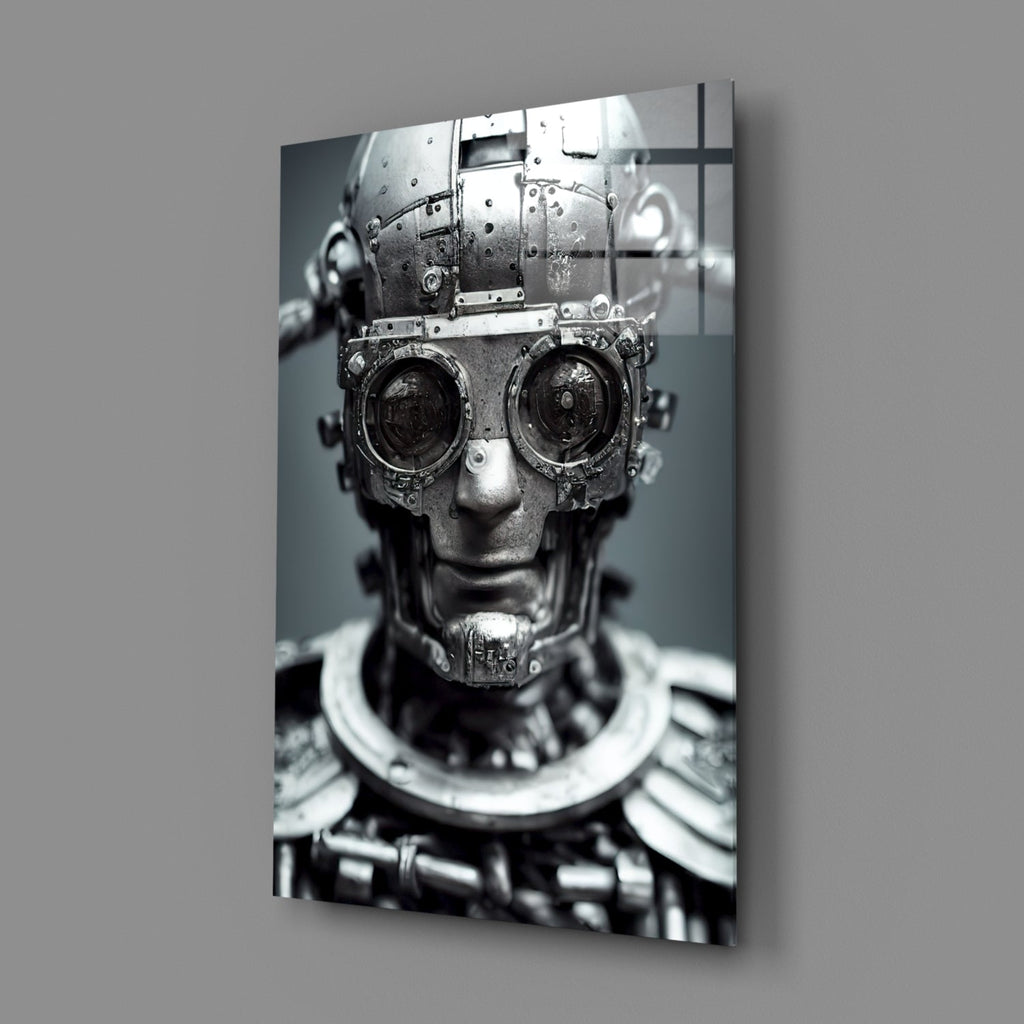Humachine" Glass Wall Art  || Designer Collection