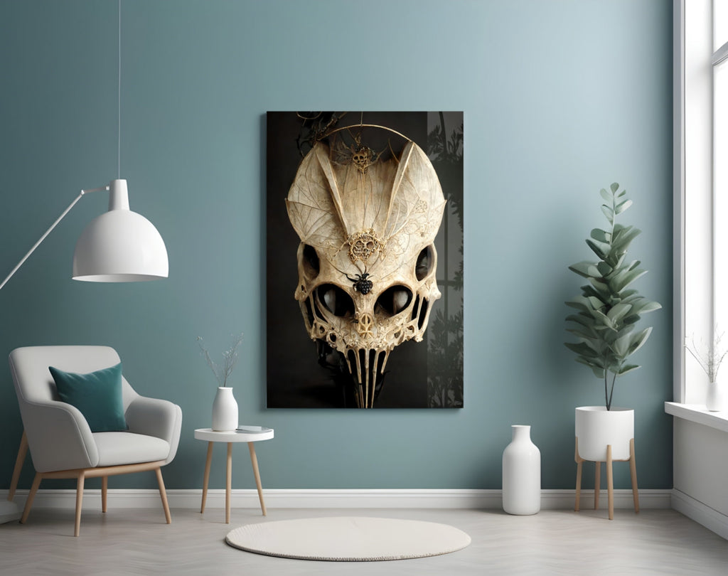 It's Skull Glass Art  || Designer Collection