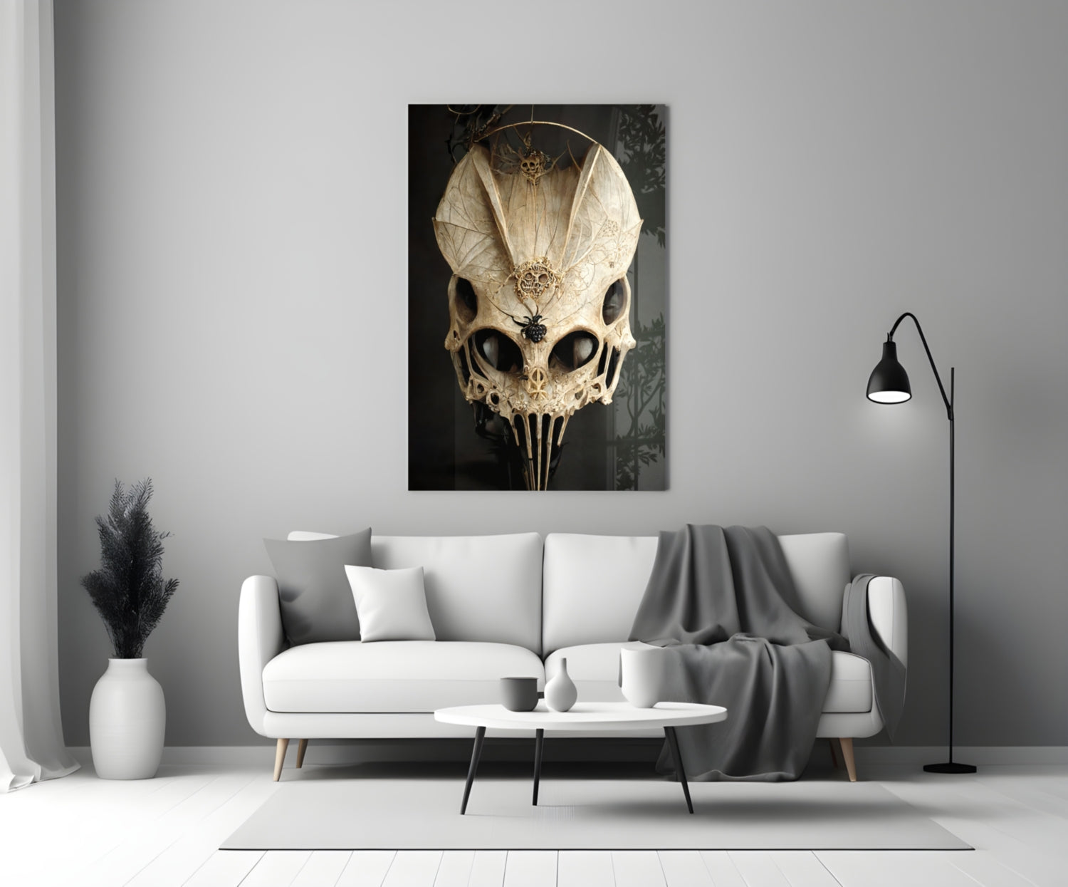 It's Skull Glass Art  || Designer Collection