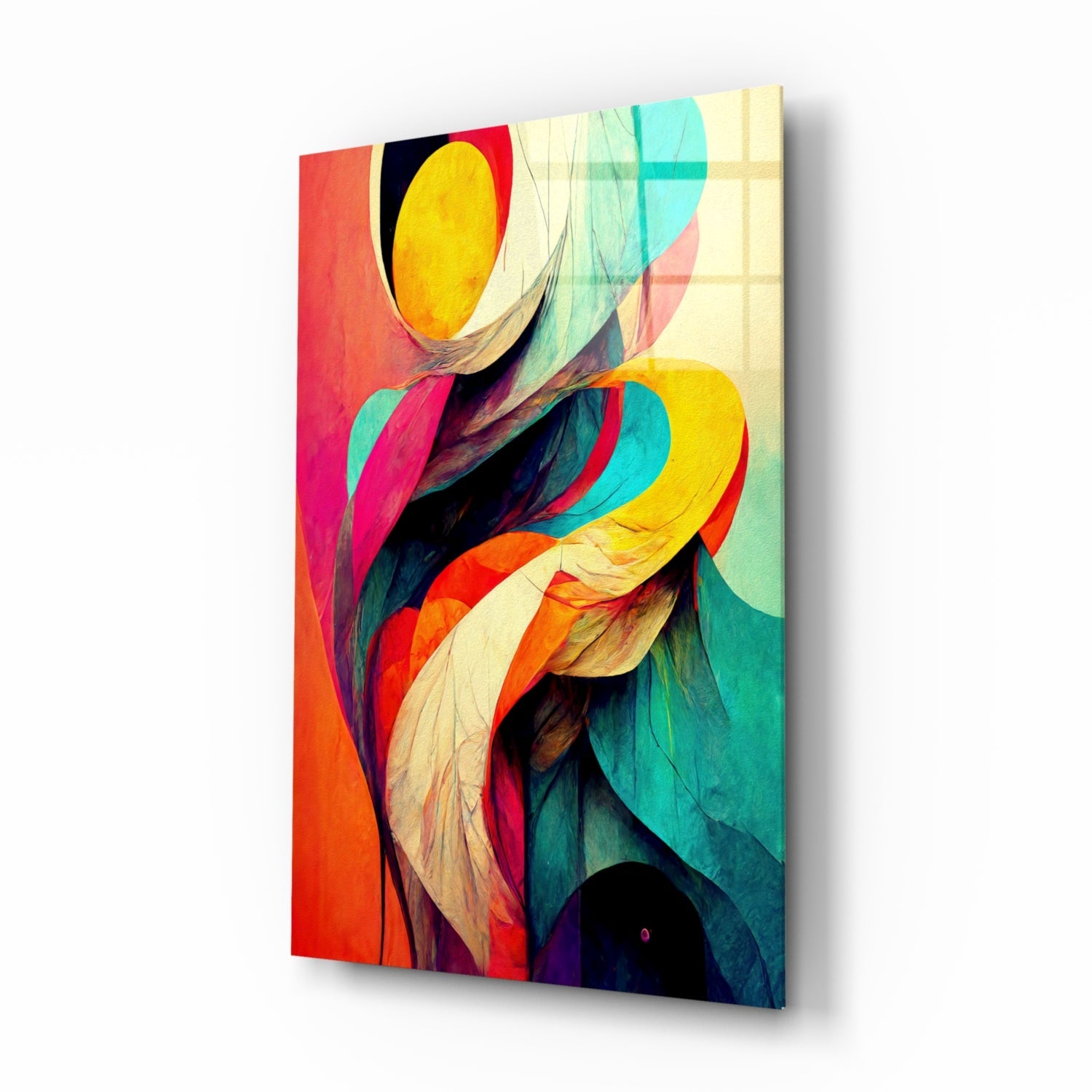 The Hug Glass Wall Art  || Designer Collection