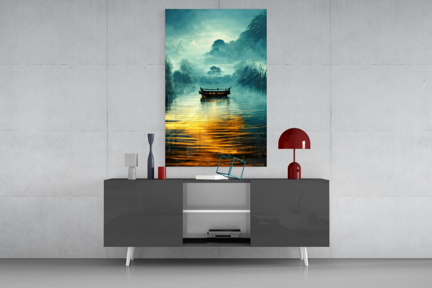 Silence Glass Wall Art  || Designer Collection