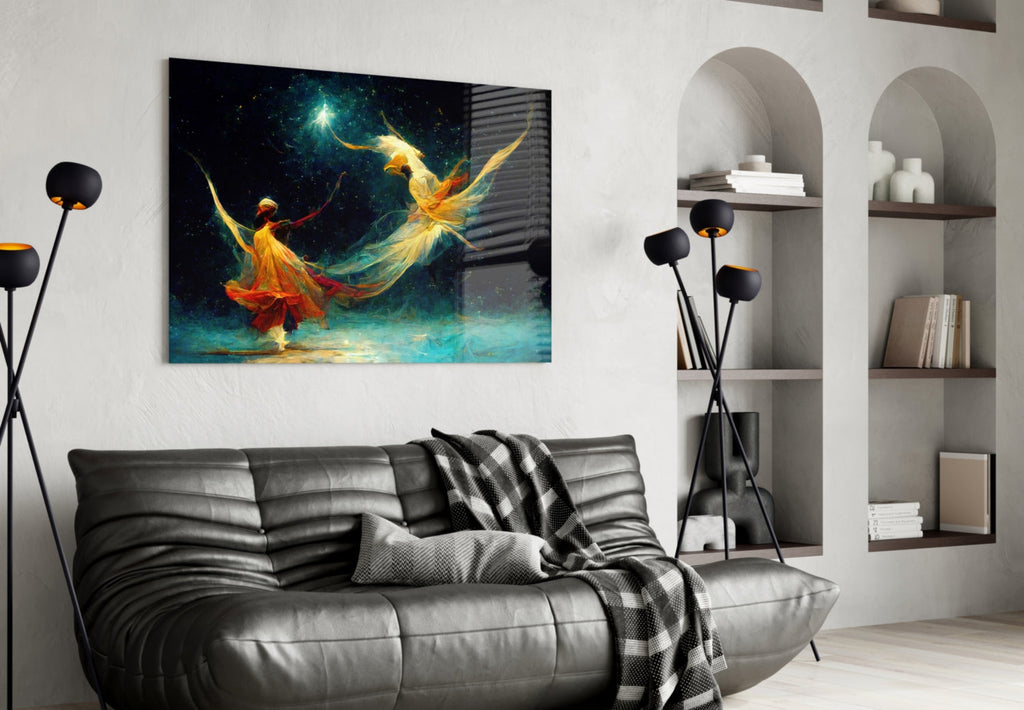 Mysticism Glass Wall Art  || Designer Collection