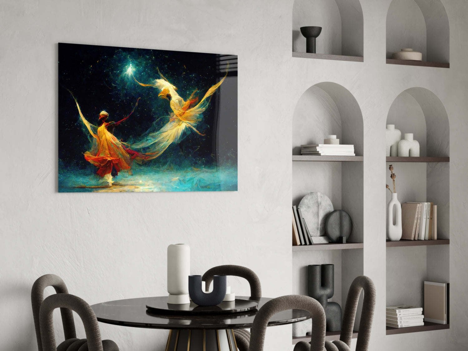 Mysticism Glass Wall Art  || Designer Collection