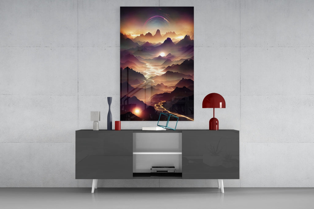 Lavas Glass Wall Art  || Designer Collection
