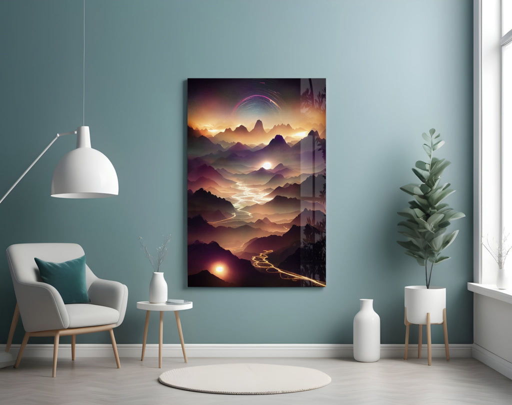 Lavas Glass Wall Art  || Designer Collection