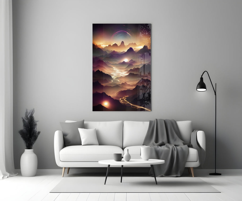 Lavas Glass Wall Art  || Designer Collection