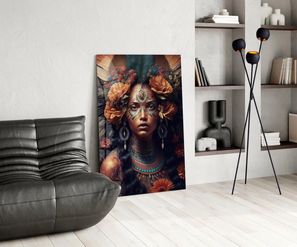 Beauty of the Clan Glass Wall Art  || Designer Collection