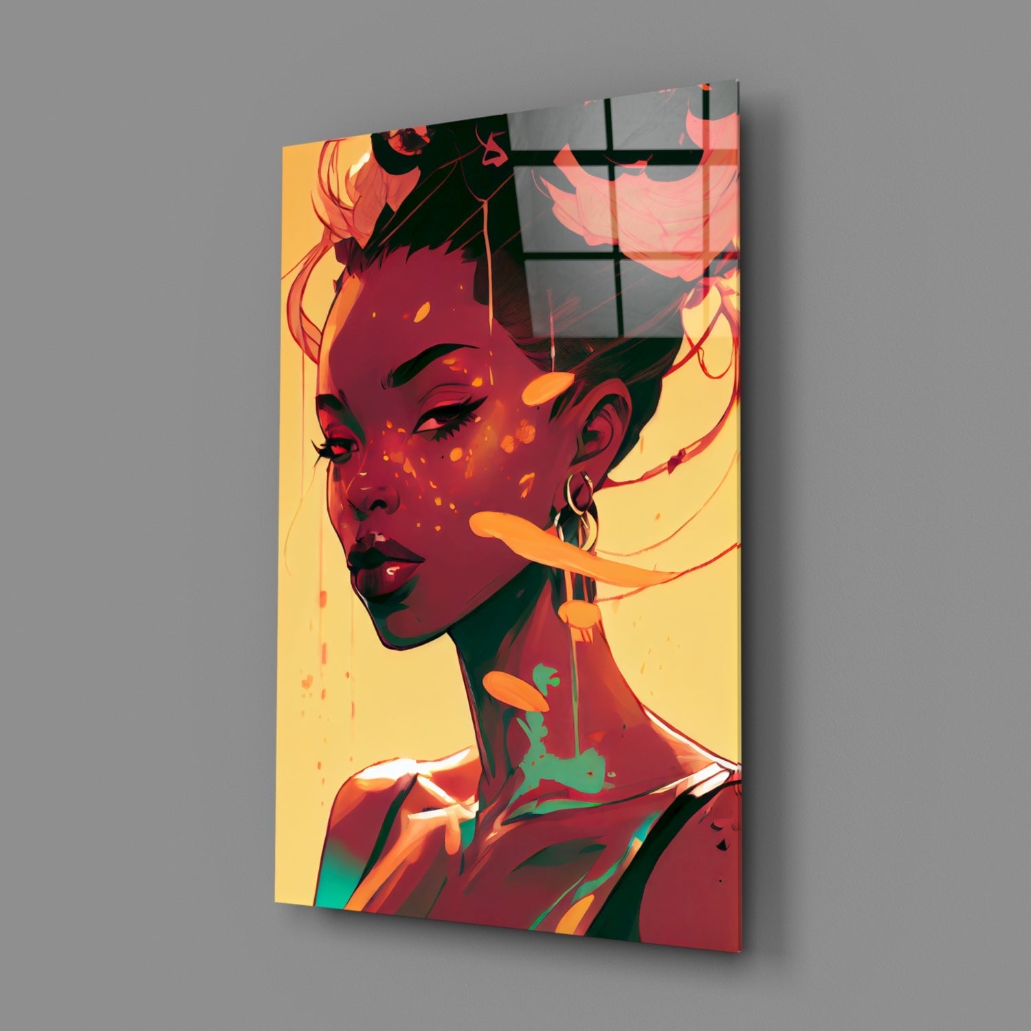 Schuh Glance Glass Wall Art  || Designer Collection