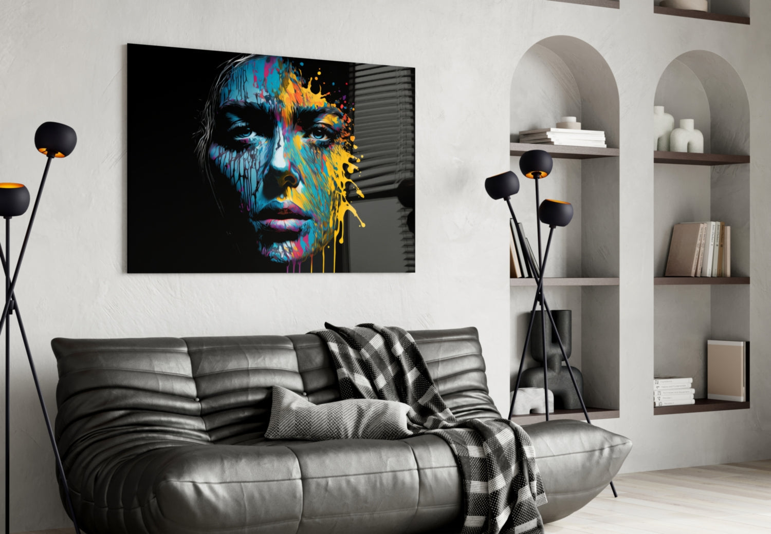 Beautiful Splash Glass Wall Art  || Designer Collection