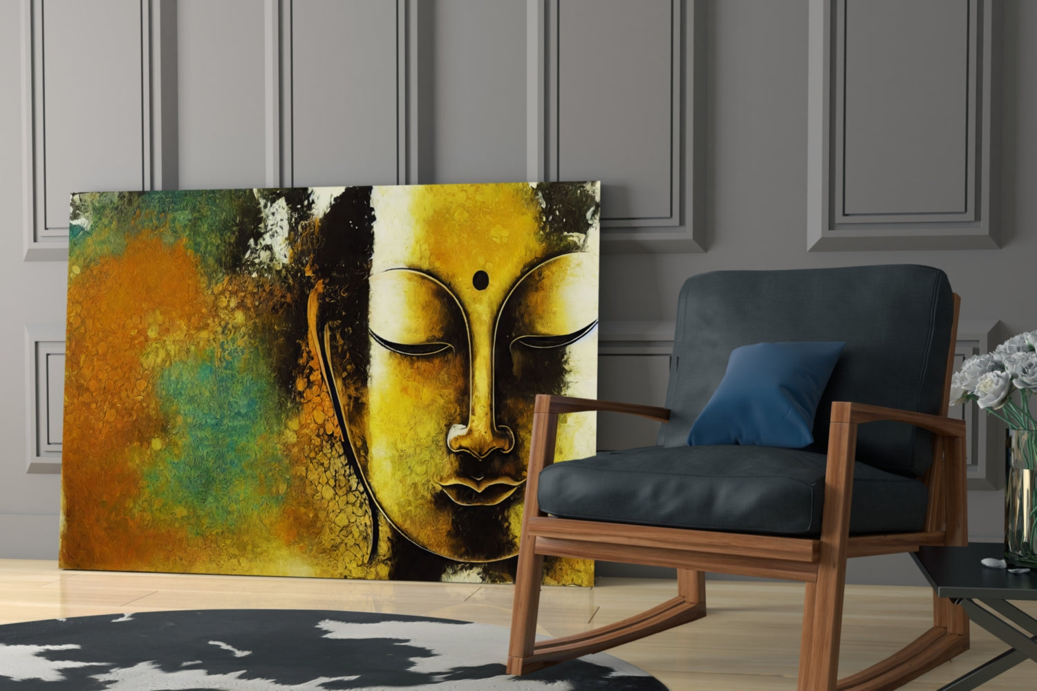 Buddha Glass Wall Art  || Designer Collection