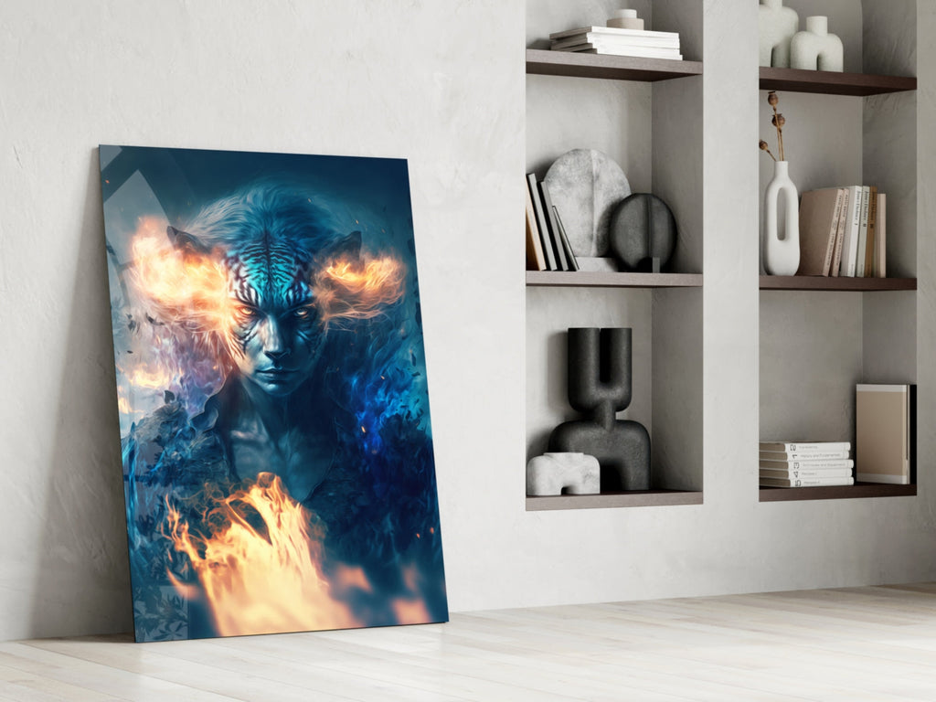 Epic Tiger Glass Wall Art  || Designers Collection
