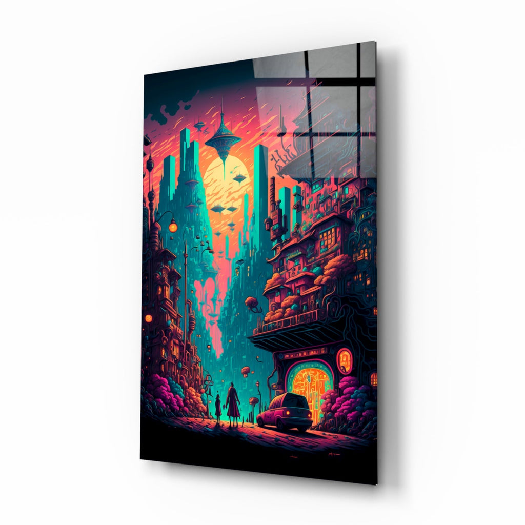Dream of a New Life Glass Wall Art  || Designers Collection